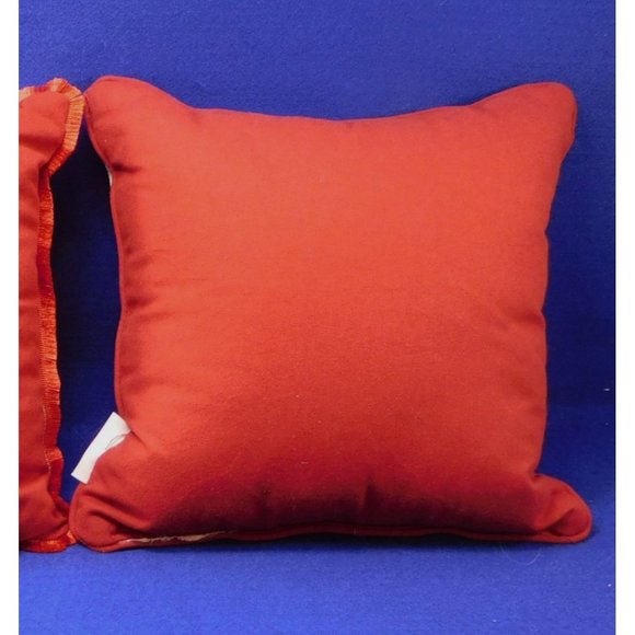 Bella Lux Beaded Love Bug Pink Red Romance Pillow 12" - Picture 3 of 4